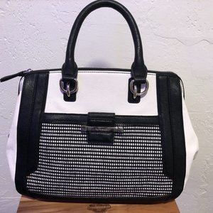 Beautiful black and white nine west  purse
